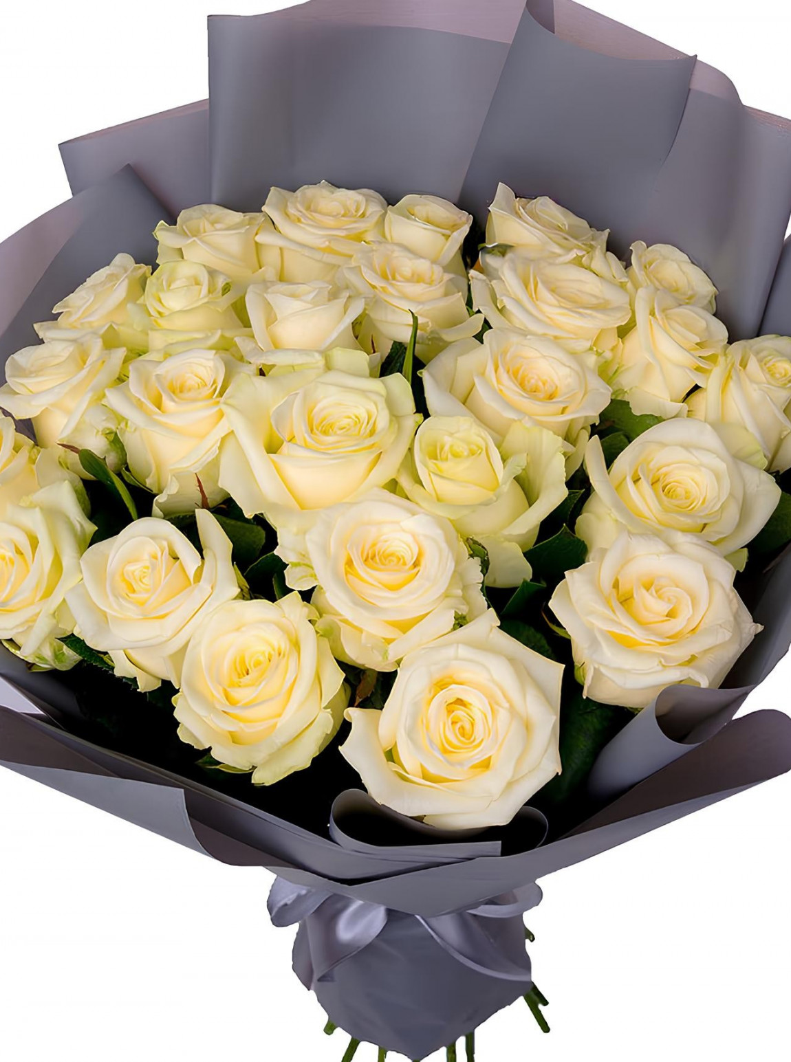 25 Beyaz Gül Buketi