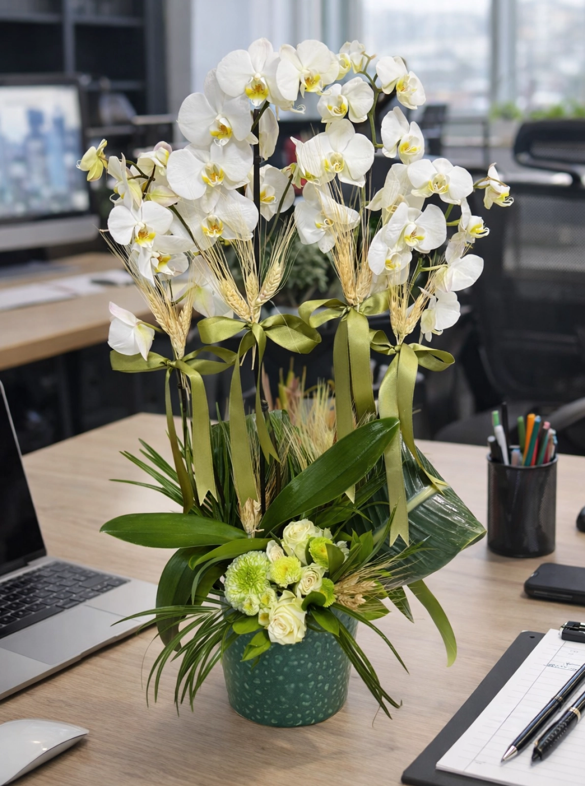 4 Dalli Beyaz Orki̇de