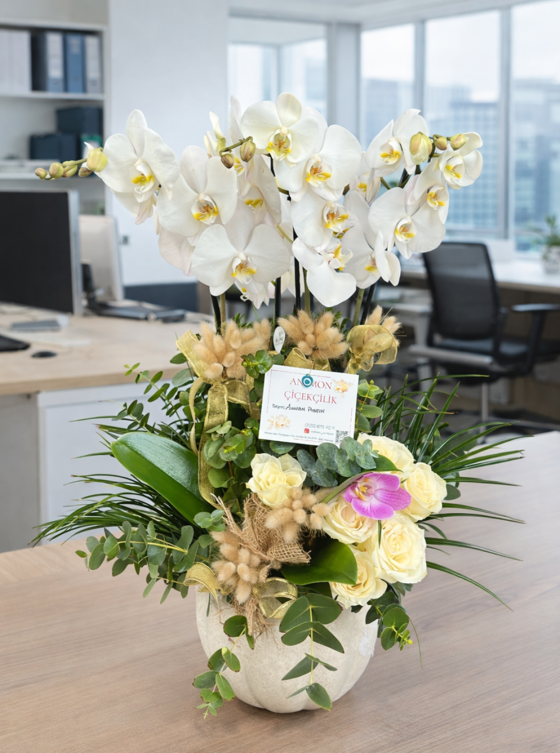 4Dalli Beyaz Orki̇de Arajmanli