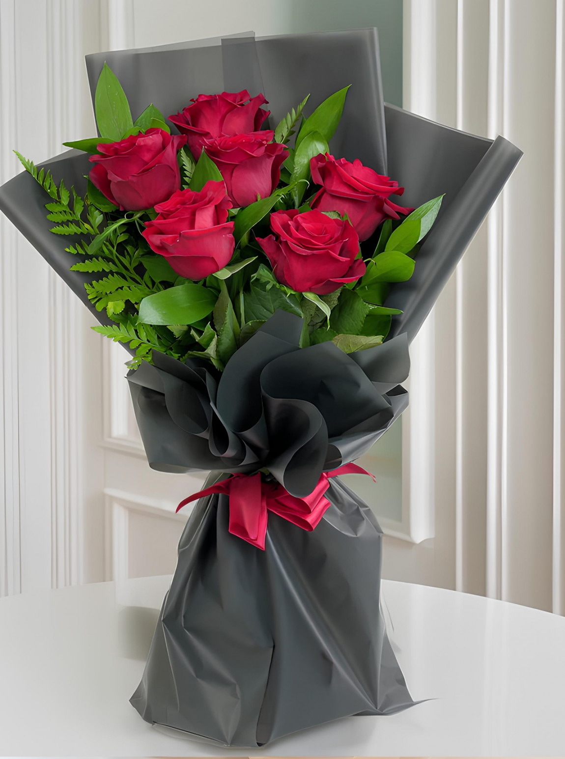 5 Kırmızı Gül Buketi