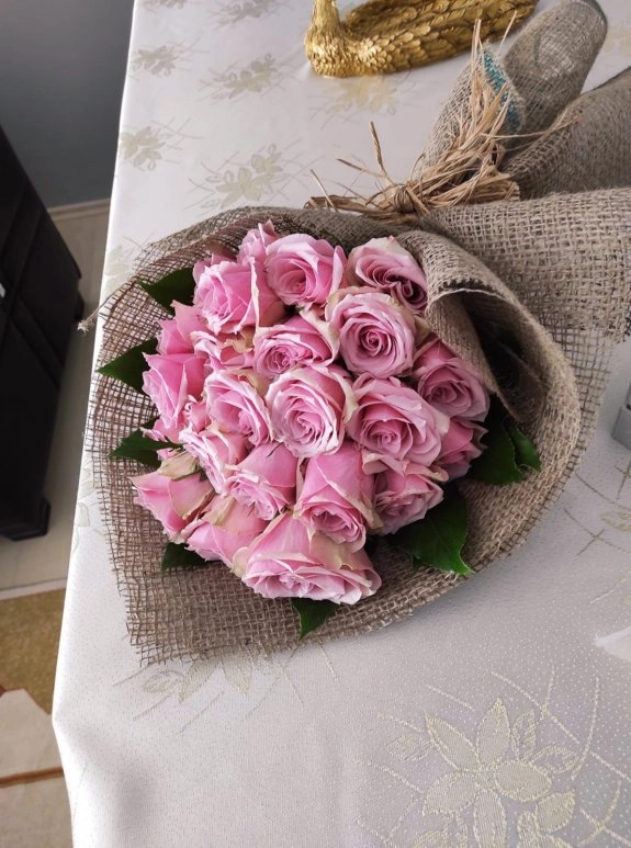 21’Li Pembe Gül Buketi