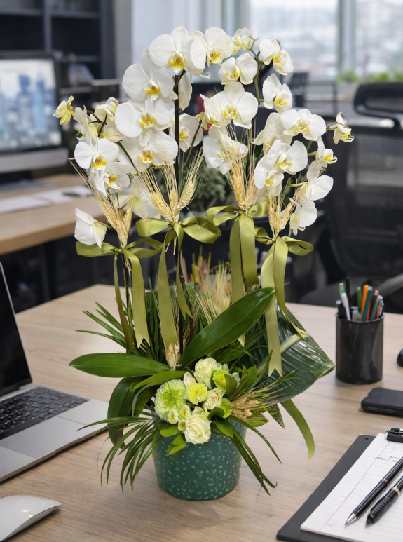 4 Dalli Beyaz Orki̇de